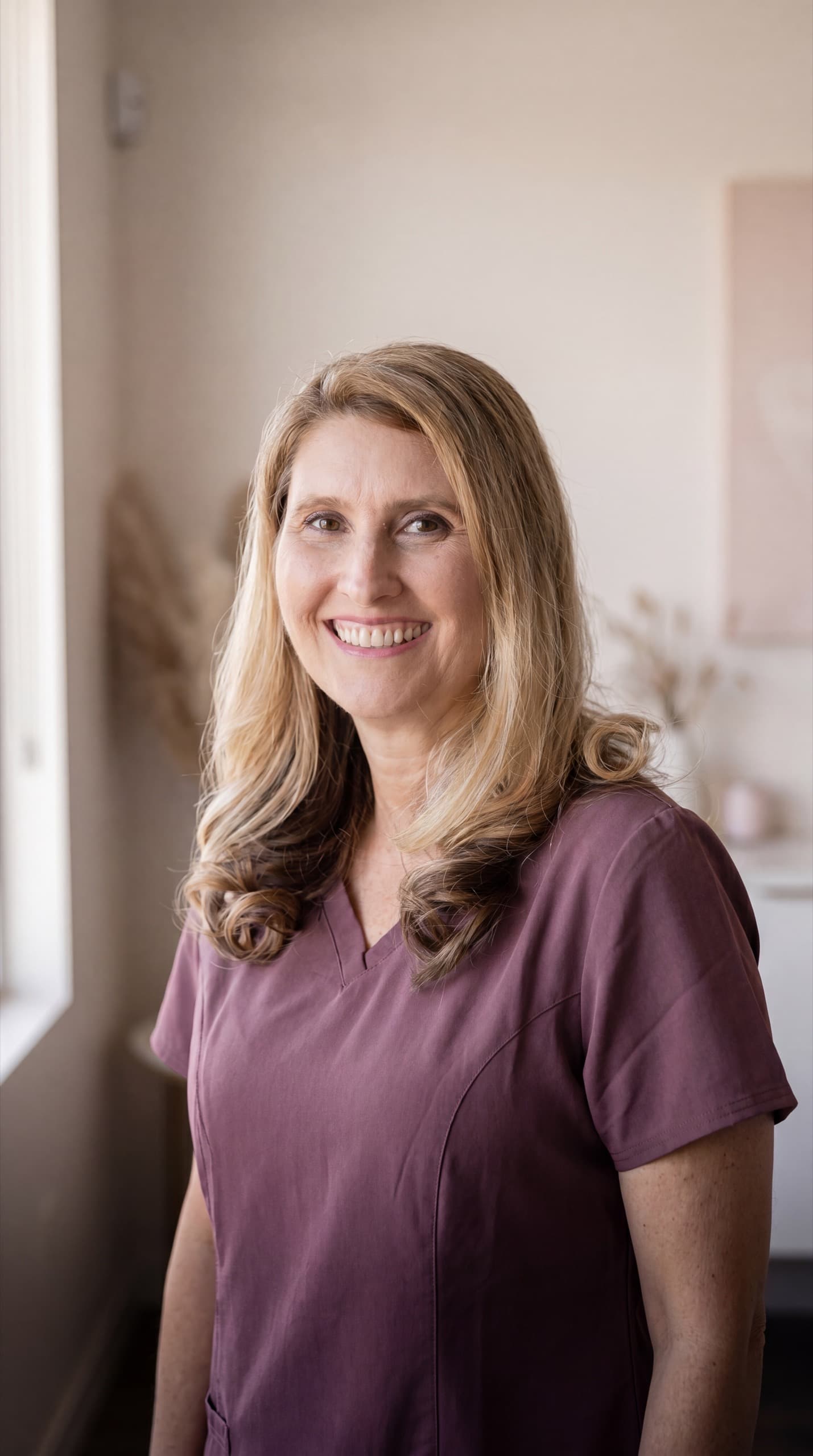 Lisa Moore, GDC-registered aesthetics clinician, in her Colchester clinic